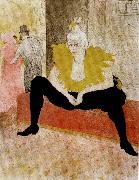 The Seated Clowness toulouse-lautrec
